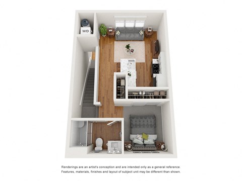 A2 Floor Plan at Tivoli Green Apartments & Townhomes, Mount Pleasant, WI
